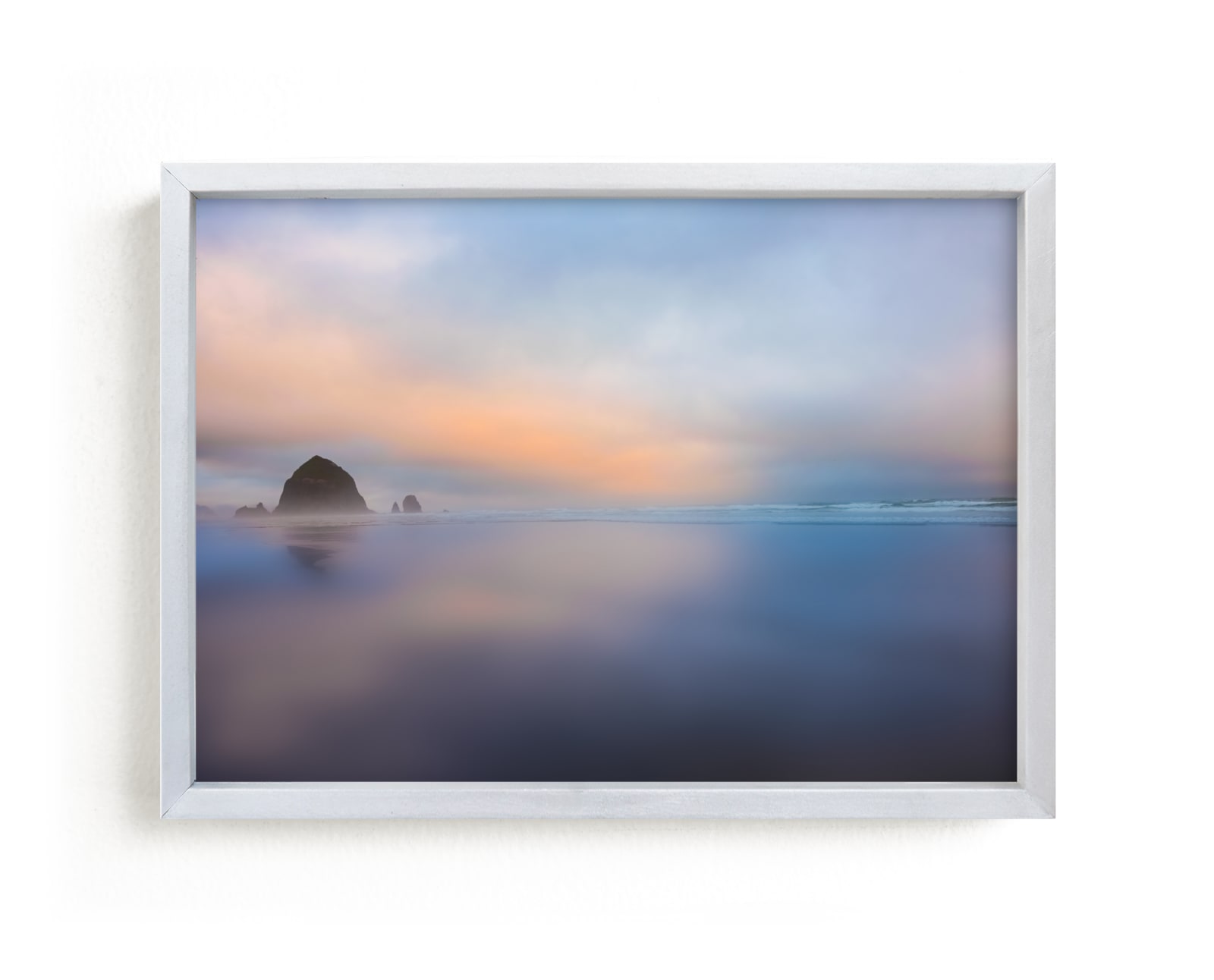 "Haystack Rock Sunset, Cannon Beach" by Abby Ehntholt in beautiful frame options and a variety of sizes.