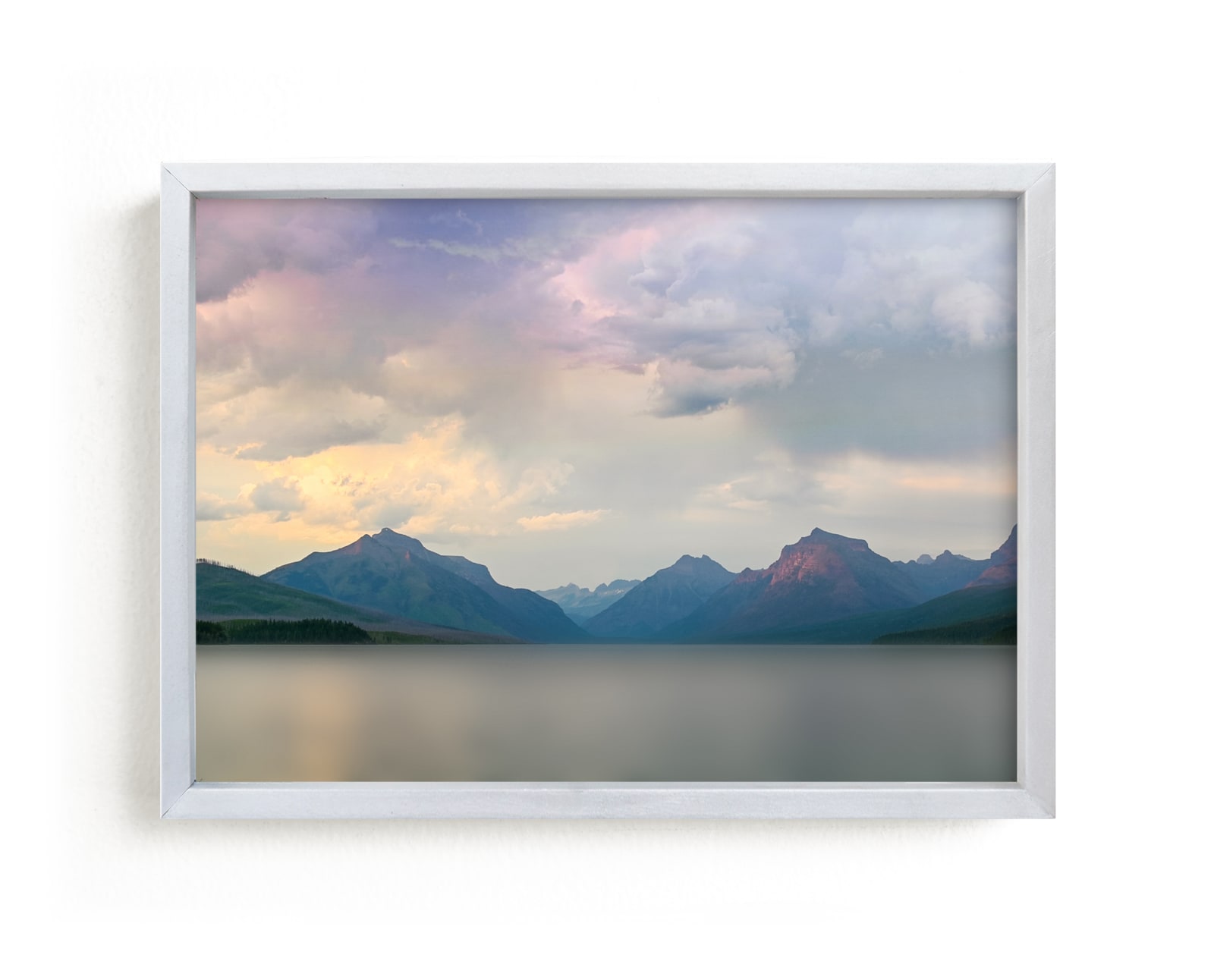 "Nightfall Over Lake McDonald" by Abby Ehntholt in beautiful frame options and a variety of sizes.