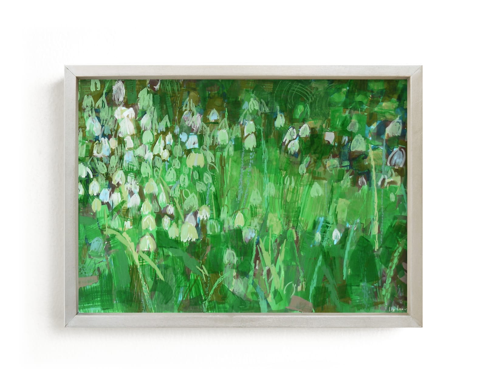 "snowdrops" - Limited Edition Art Print by Liz Innvar in beautiful frame options and a variety of sizes.