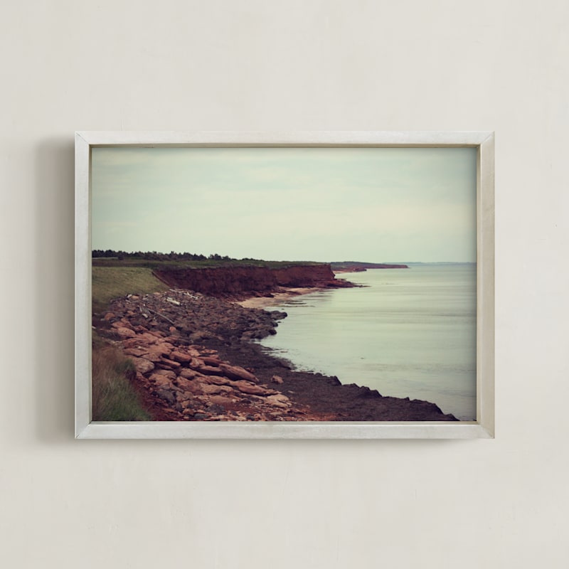 "The Sea Awaits" - Limited Edition Art Print by Gray Star Design in beautiful frame options and a variety of sizes.