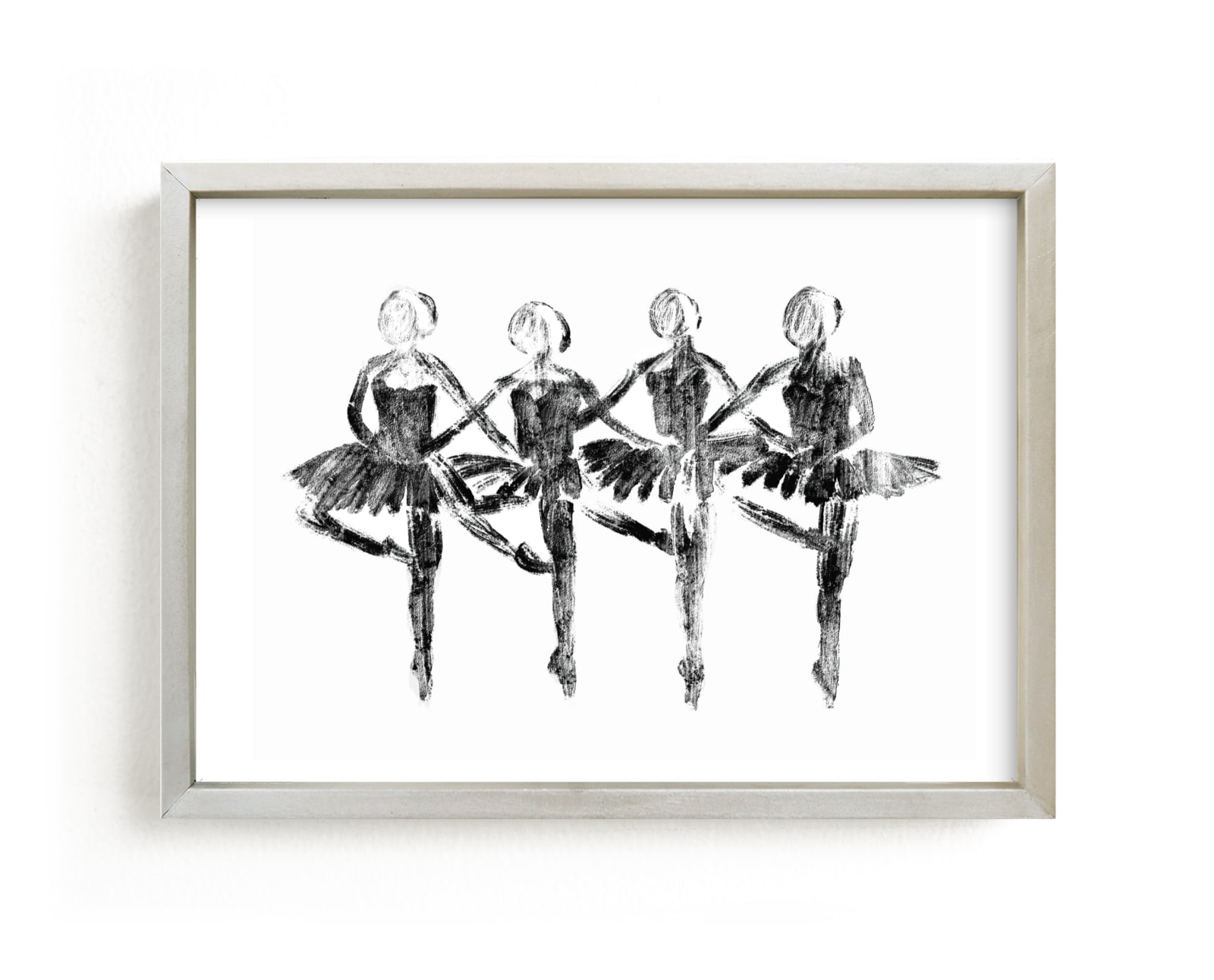 "Les Cygnets" - Art Print by Leanne Friedberg in beautiful frame options and a variety of sizes.