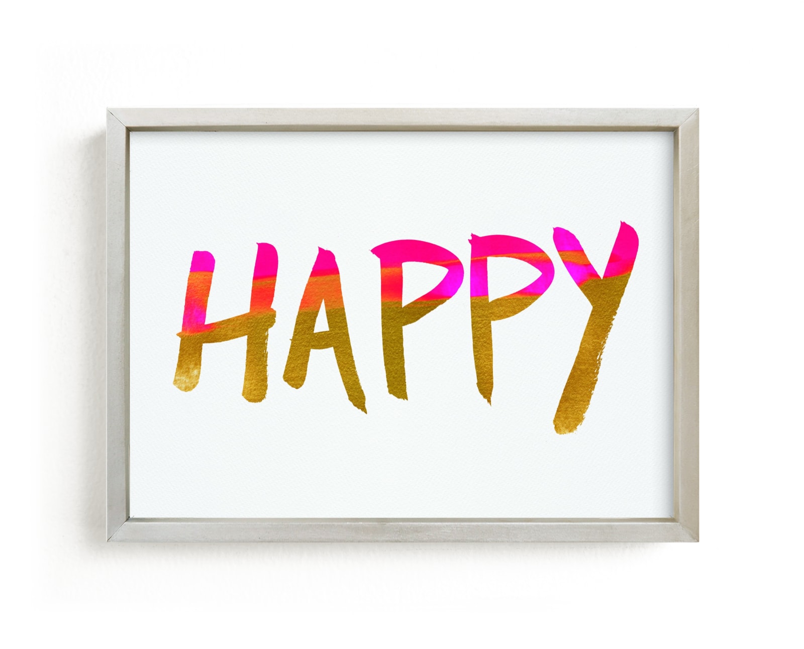 "Happy Happy Letters" - Art Print by Christina Flowers in beautiful frame options and a variety of sizes.