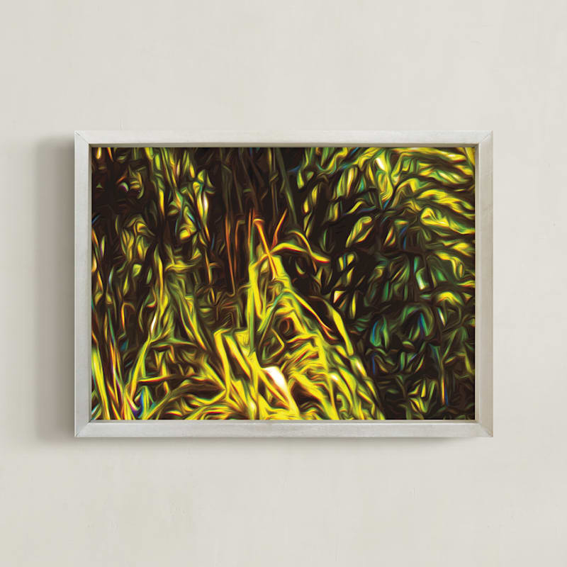 "Palm Tree Greenery" - Art Print in Palm Tree Greenery by Mariecor Agravante - Framed