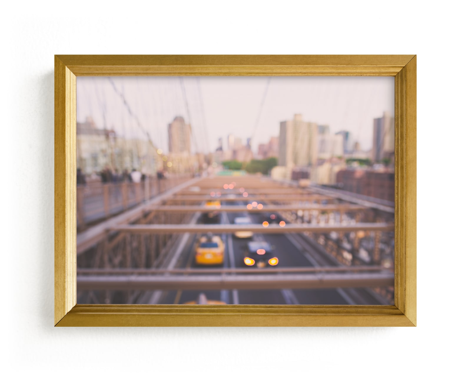 "Brooklyn Bridge Abstract" - Limited Edition Art Print by Ann Hudec in beautiful frame options and a variety of sizes.