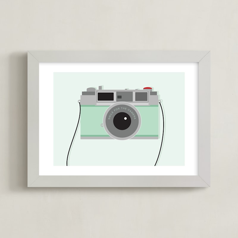 "Smile for the Camera" - Limited Edition Art Print by Sarah Cohn in beautiful frame options and a variety of sizes.