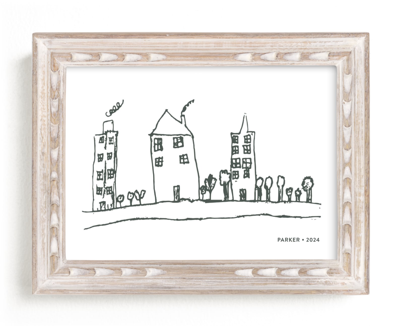 This is a grey photos to art  by Minted called Your Drawing as Art Print.