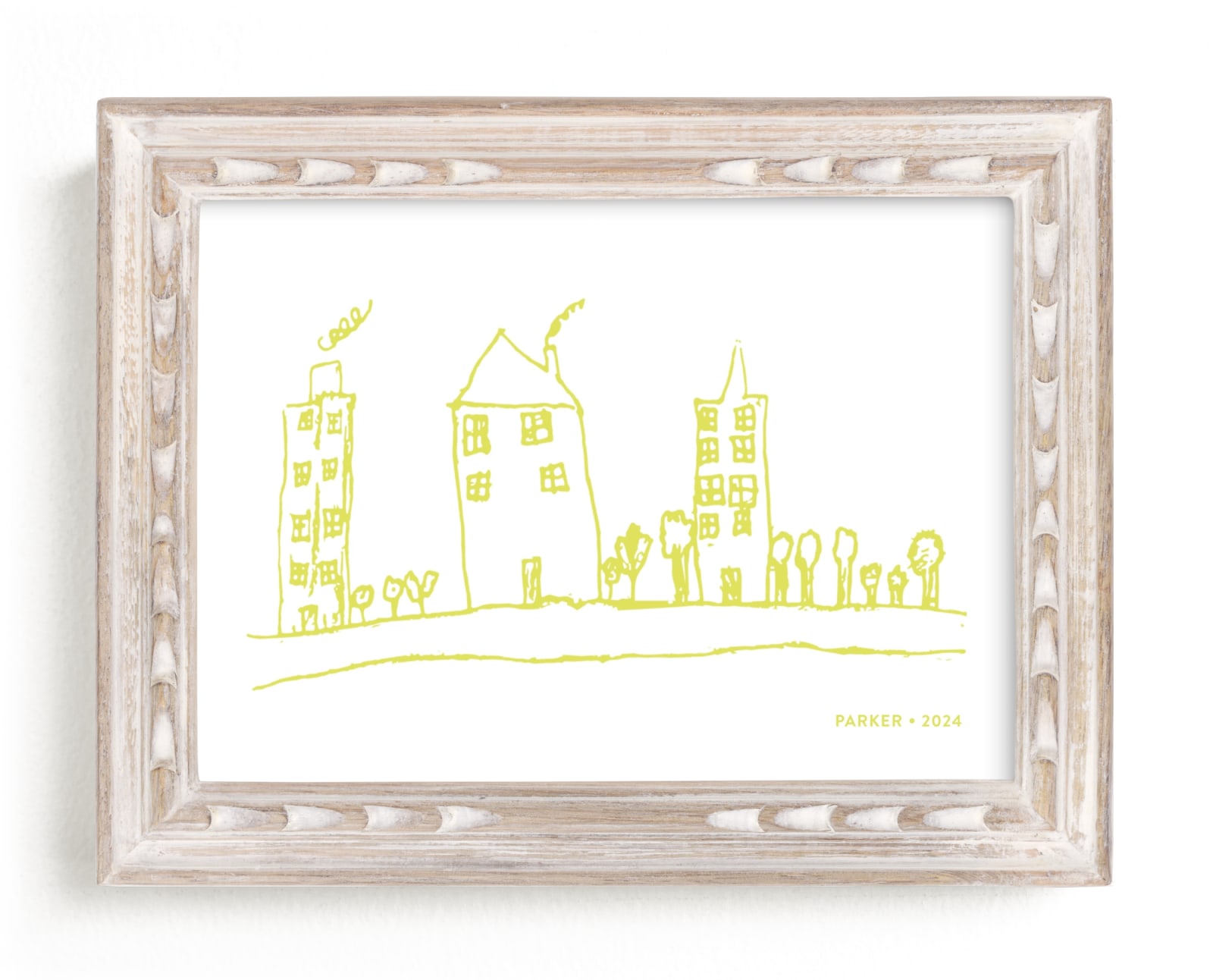 This is a yellow photos to art  by Minted called Your Drawing as Art Print.