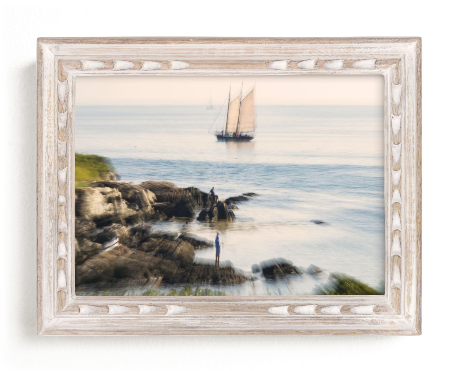"Sailing & Fishing" - Art Print by Andy Mars in beautiful frame options and a variety of sizes.