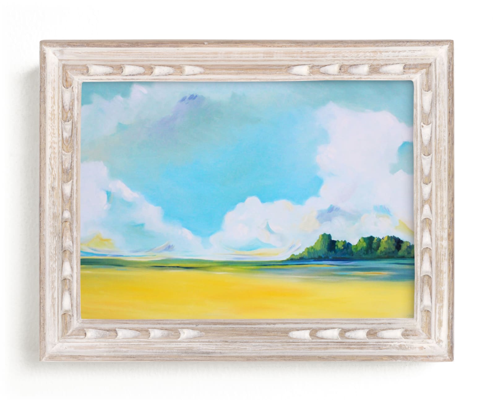 "Delta Fields" - Art Print by Megan Kelley in beautiful frame options and a variety of sizes.
