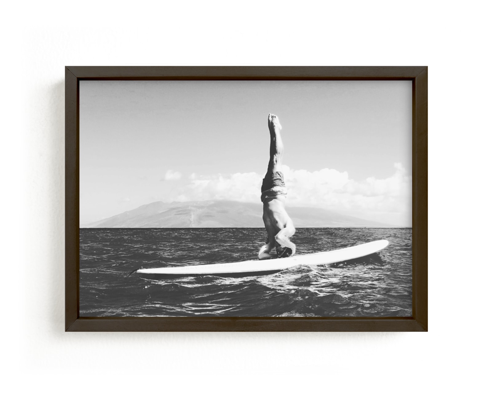 "Island Yogi" - Limited Edition Art Print by Amanda Phelps in beautiful frame options and a variety of sizes.