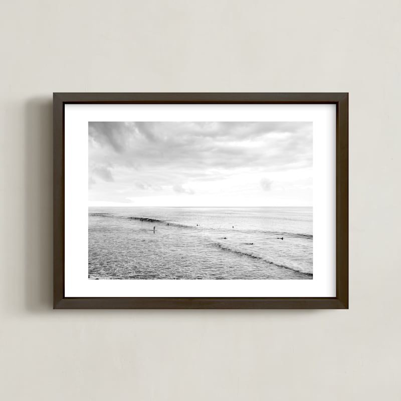 "The Lookout" - Art Print in tar by Kamala Nahas - Framed