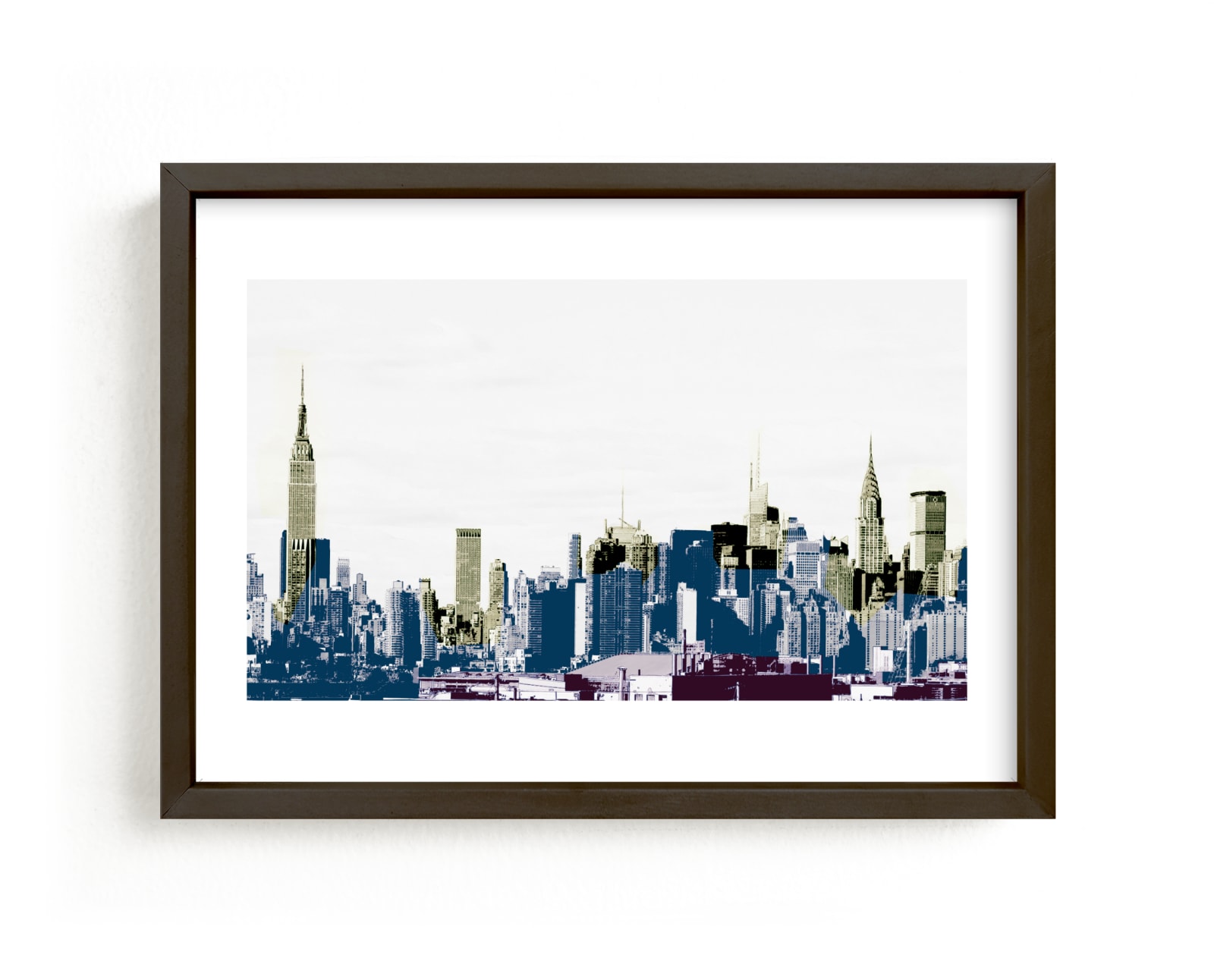 "layers of skyline" - Limited Edition Art Print by Van Tsao in beautiful frame options and a variety of sizes.