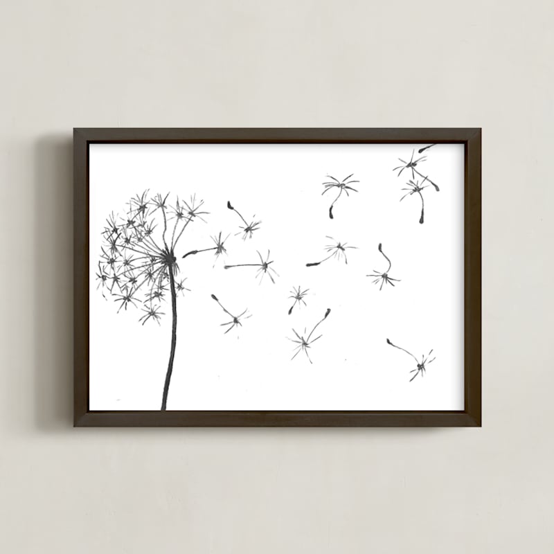 dandelion in charcoal...
