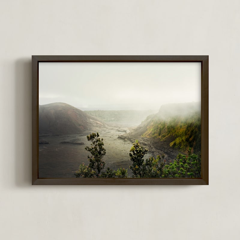 "Devastation Trail" - Art Print in Volcano Steam by Catherine Segura - Framed