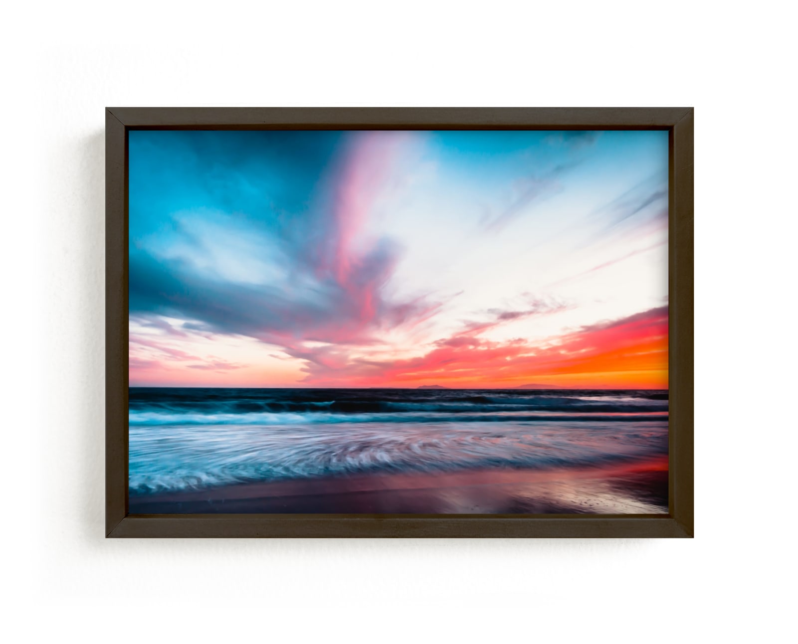 "Sassin's Sunset" - Art Print by Kamala Nahas in beautiful frame options and a variety of sizes.
