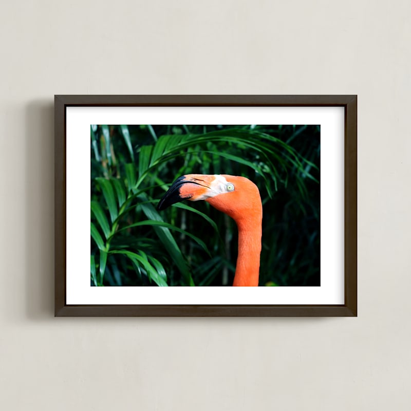 "Flamingo Go" - Art Print by Three Wings North in beautiful frame options and a variety of sizes.