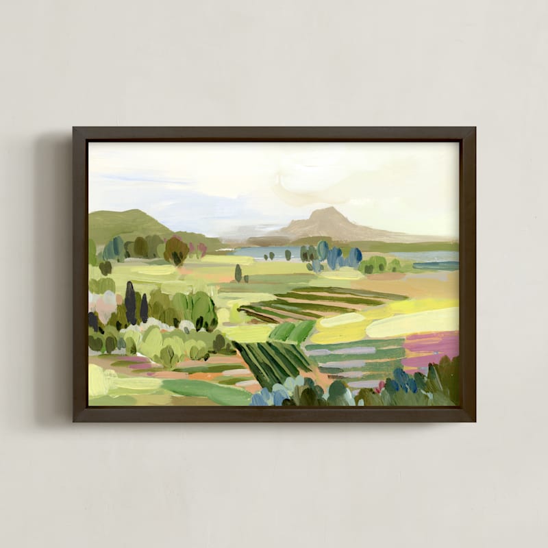 "Sunny Italian Fields" by Shina Choi in beautiful frame options and a variety of sizes.