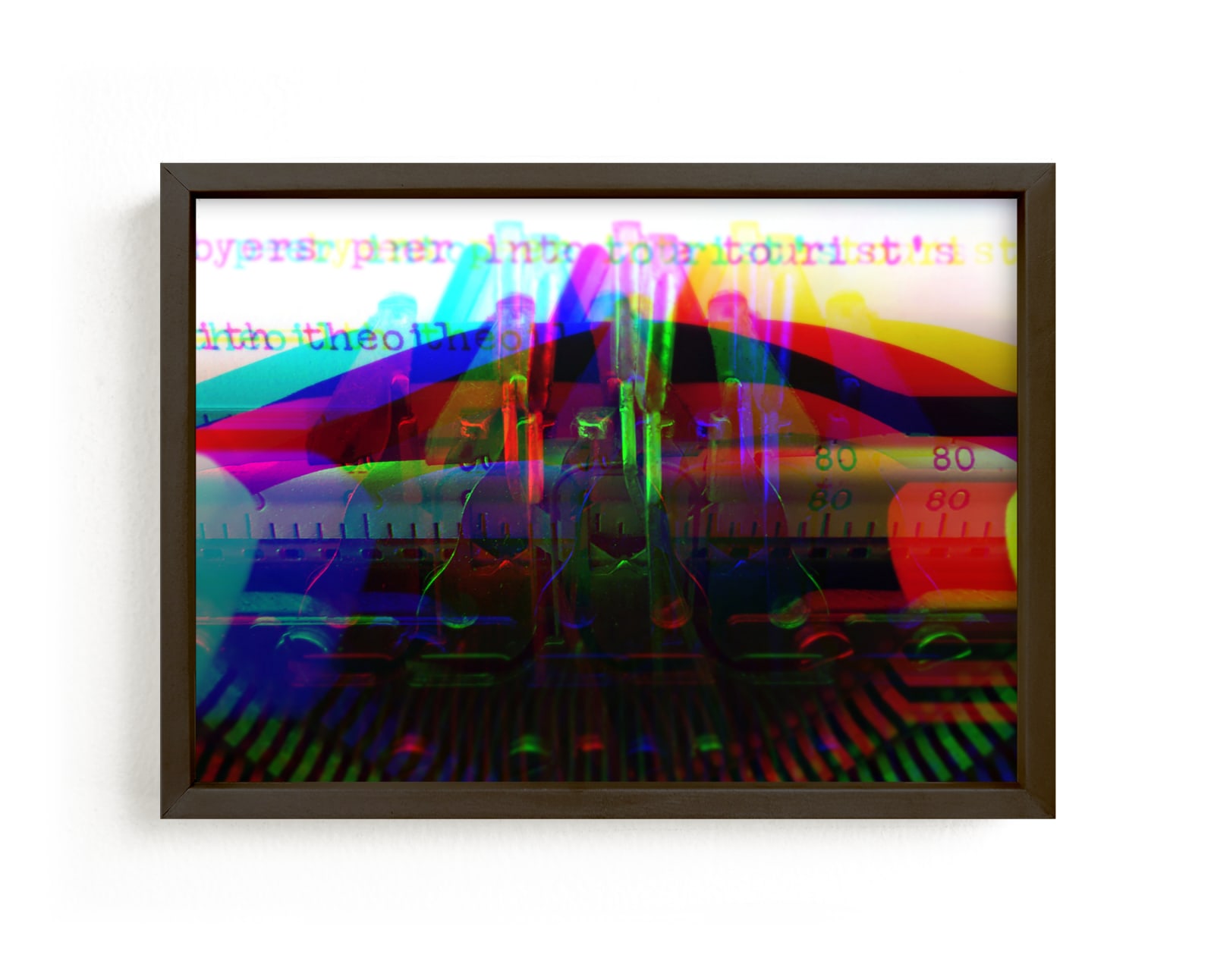 "Glitch Art Psychedelic Traffic Jam" by Skoodler in beautiful frame options and a variety of sizes.