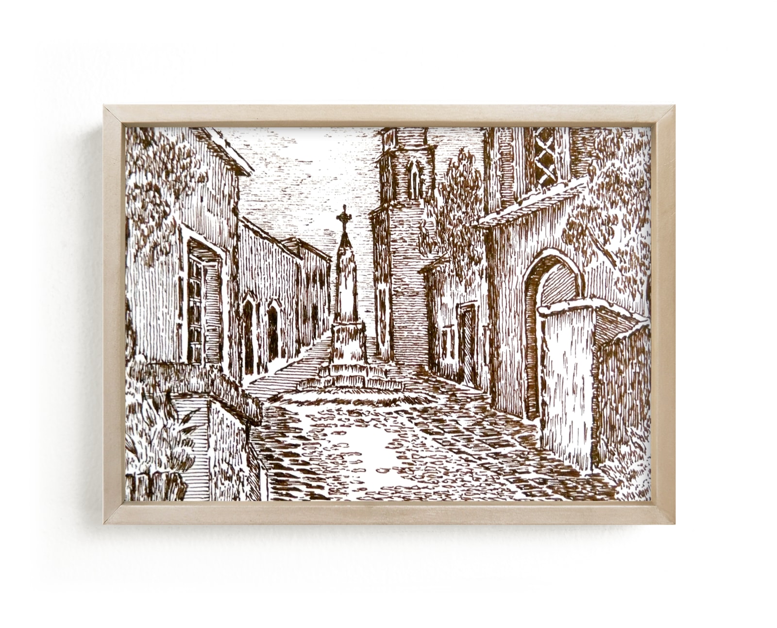 "Cross pathway" - Limited Edition Art Print by Nene in beautiful frame options and a variety of sizes.