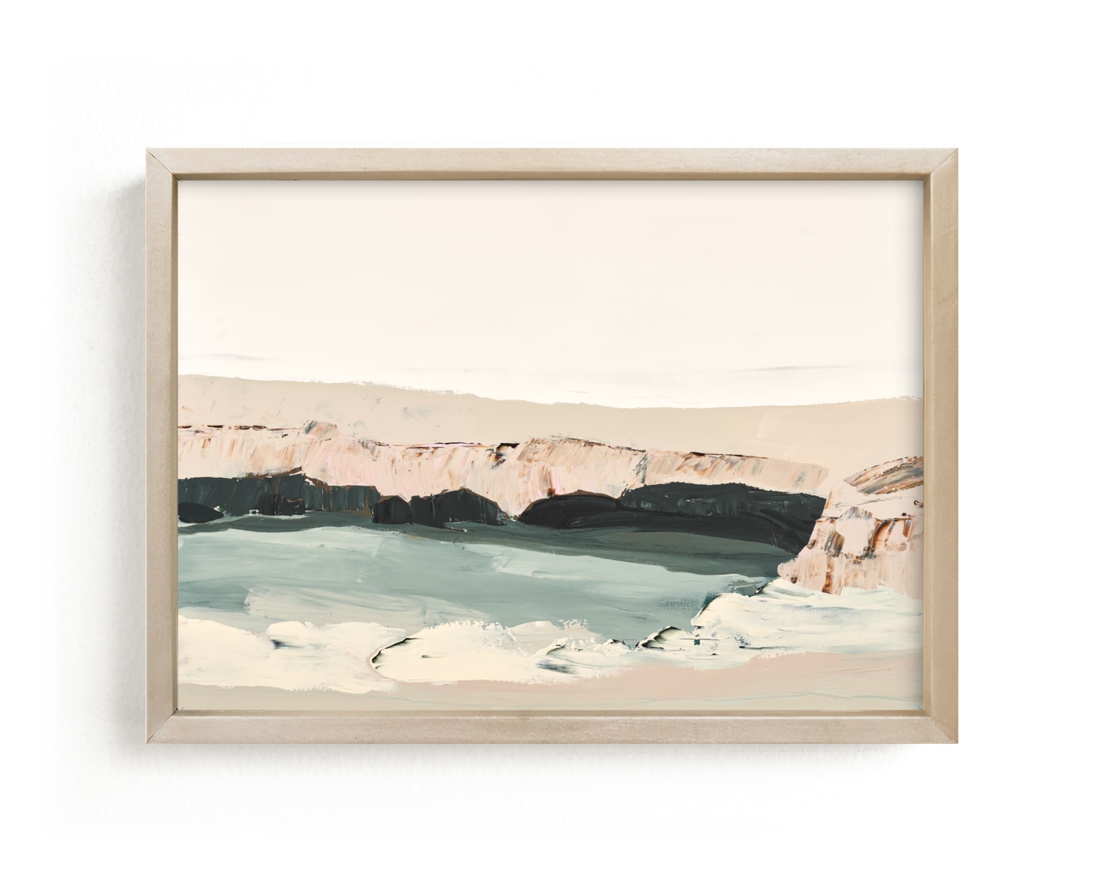 "Northern California Seacave" - Grownup Open Edition Non-custom Art Print by Caryn Owen in beautiful frame options and a variety of sizes.