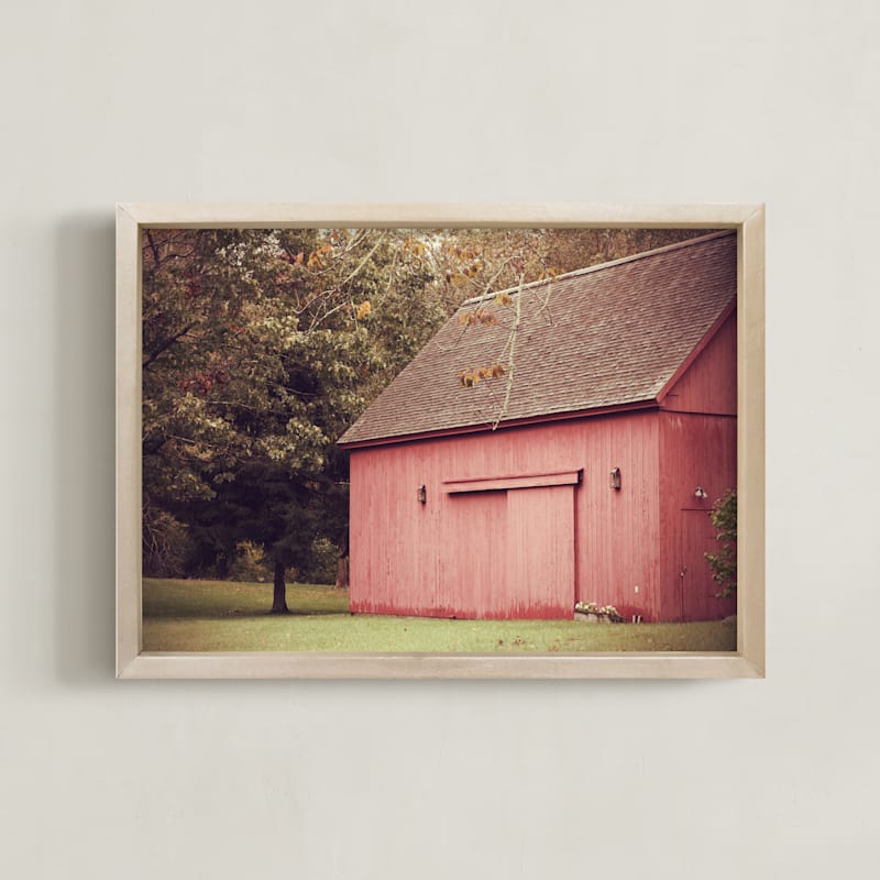 Red Barn In Autumn