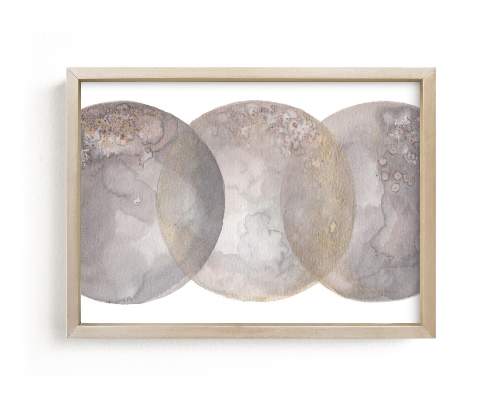 "Worlds Collide Grey" - Art Print by Laura Rodil in beautiful frame options and a variety of sizes.