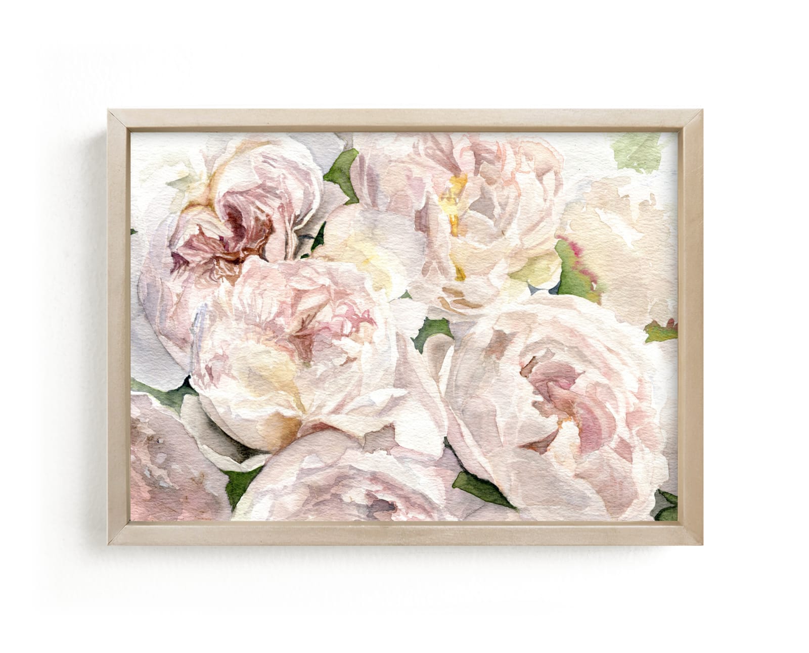 "Bushel of Pink Peonies" by Jess Blazejewski in beautiful frame options and a variety of sizes.