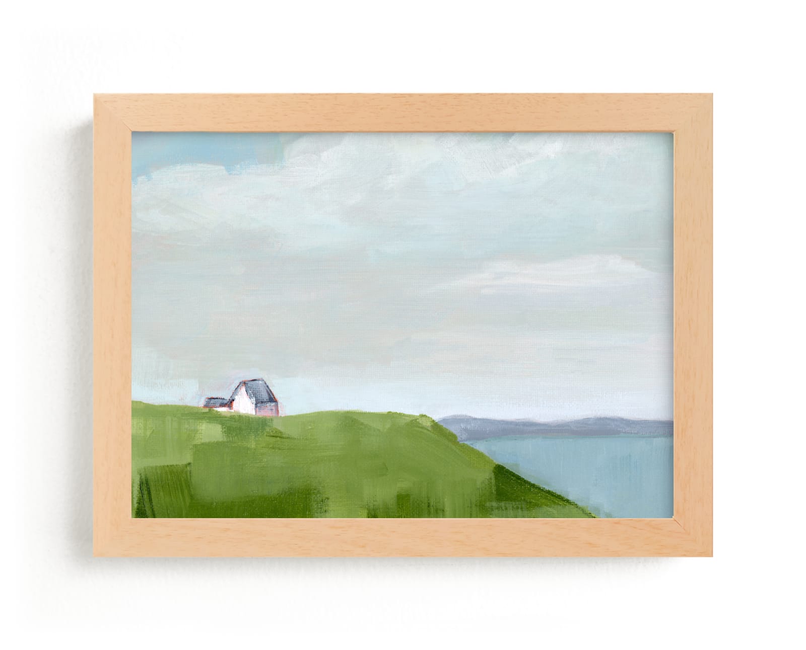 "House on the Hill" - Limited Edition Art Print by Jen Tips in beautiful frame options and a variety of sizes.