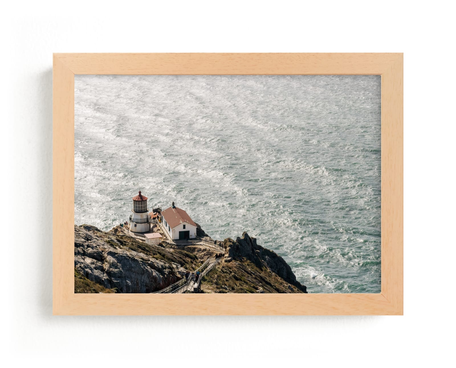 "Point Reyes Lighthouse Overlook" - Limited Edition Art Print by Jenna Gibson in beautiful frame options and a variety of sizes.
