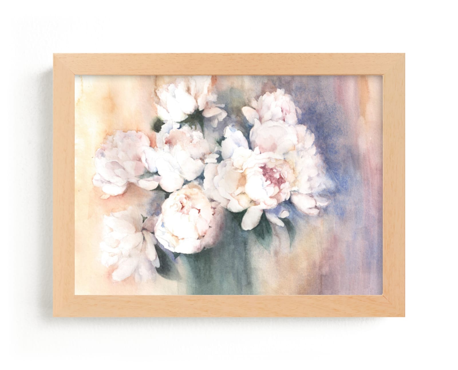 "white peonies" - Limited Edition Art Print by XL in beautiful frame options and a variety of sizes.