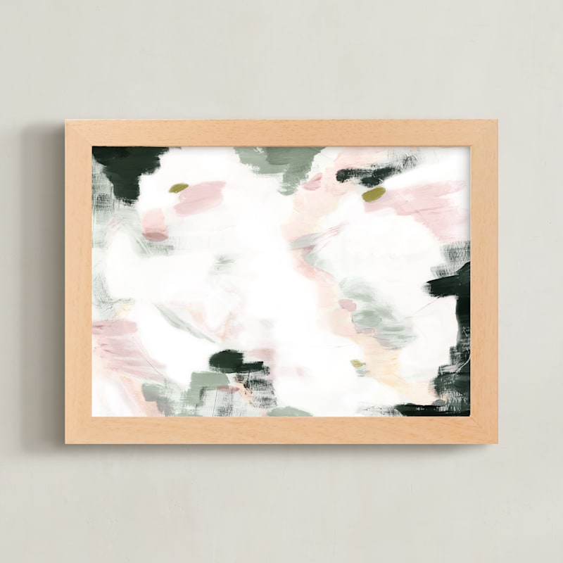 "Mystic 2" - Art Print in Peach by Melanie Severin - Framed