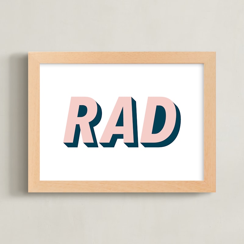 "Be Rad" - Limited Edition Art Print by Christine Sullivan Houlihan in beautiful frame options and a variety of sizes.