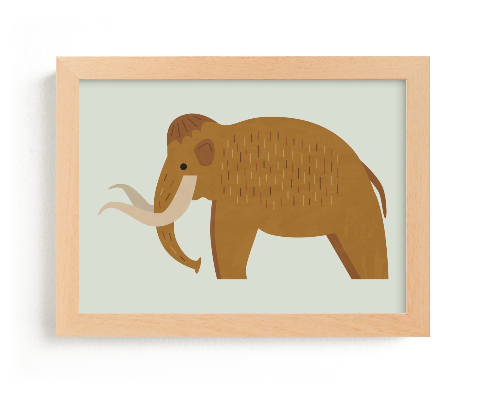 "Woolly Mammoth" - Limited Edition Art Print by Amy Mullen in beautiful frame options and a variety of sizes.