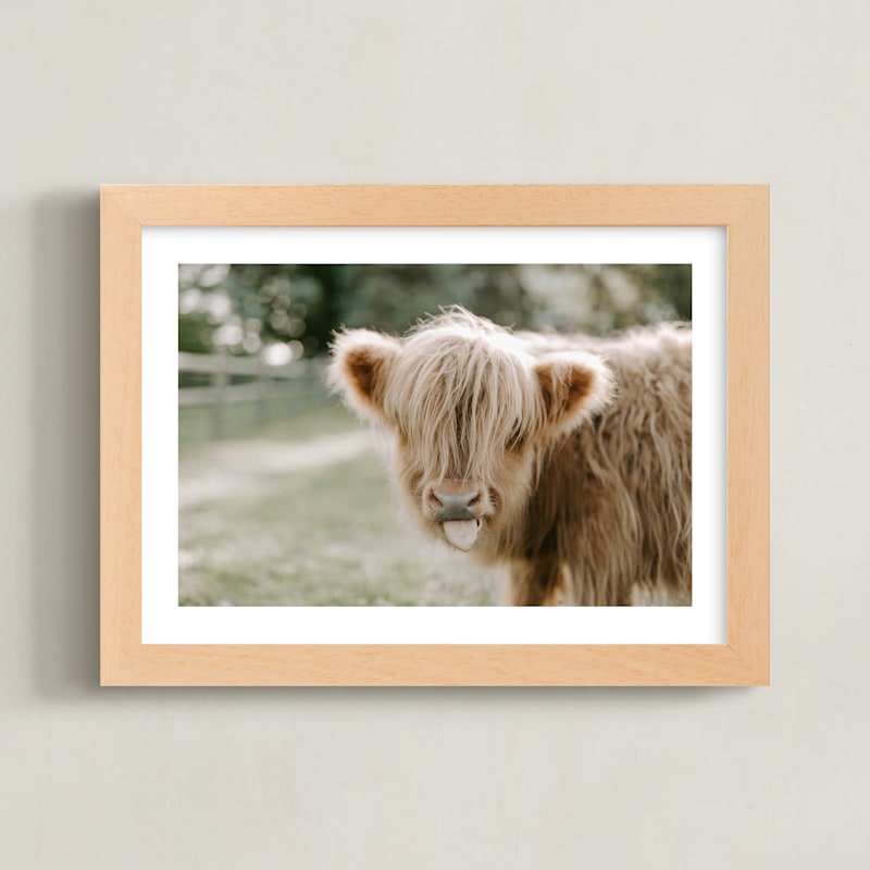 "The Silly Little Cow" - Limited Edition Art Print by Chelsea Victoria in beautiful frame options and a variety of sizes.