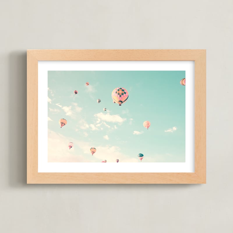 "Sky Dreams Forever" - Limited Edition Art Print by Caroline Mint in beautiful frame options and a variety of sizes.