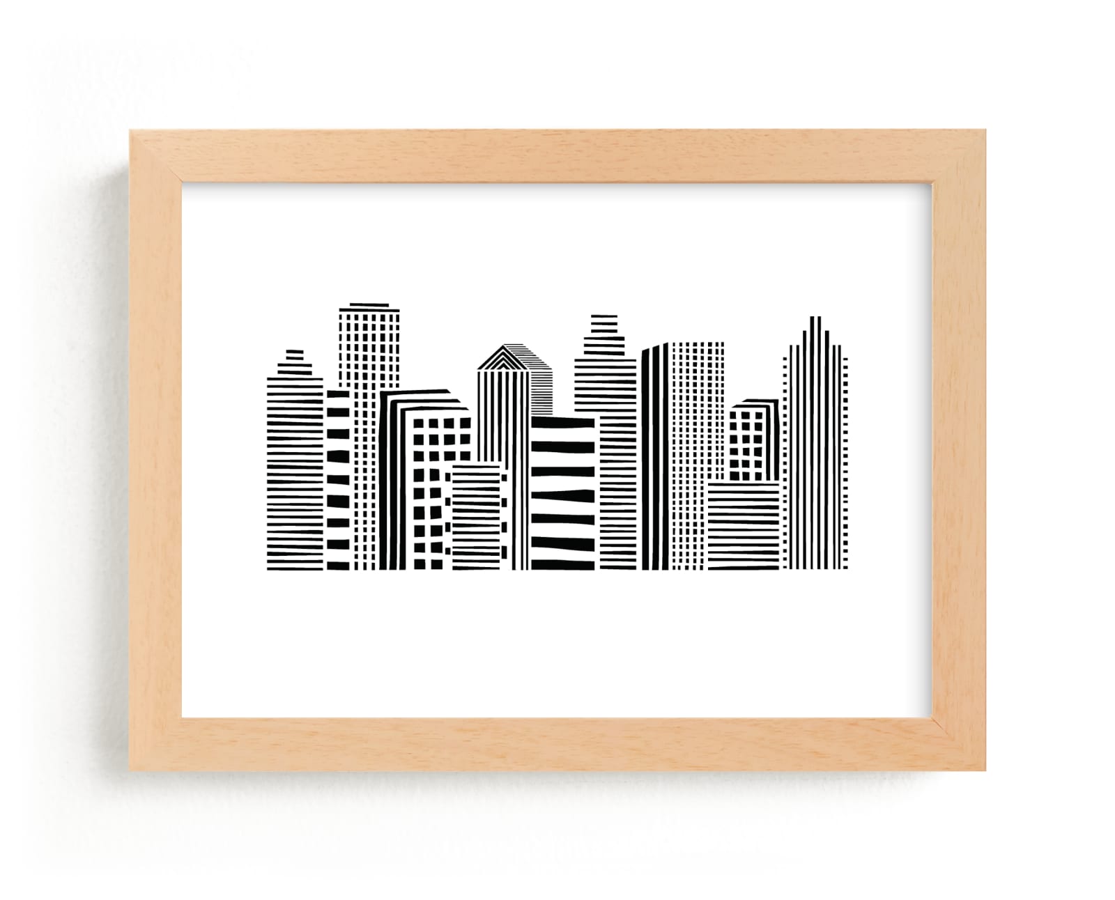 "Linear Cityscape" - Limited Edition Art Print by Daniela in beautiful frame options and a variety of sizes.