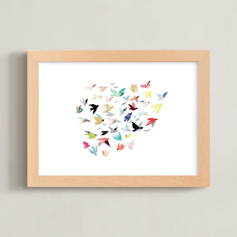 "Songbirds" - Limited Edition Art Print by Eve Schultz in beautiful frame options and a variety of sizes.