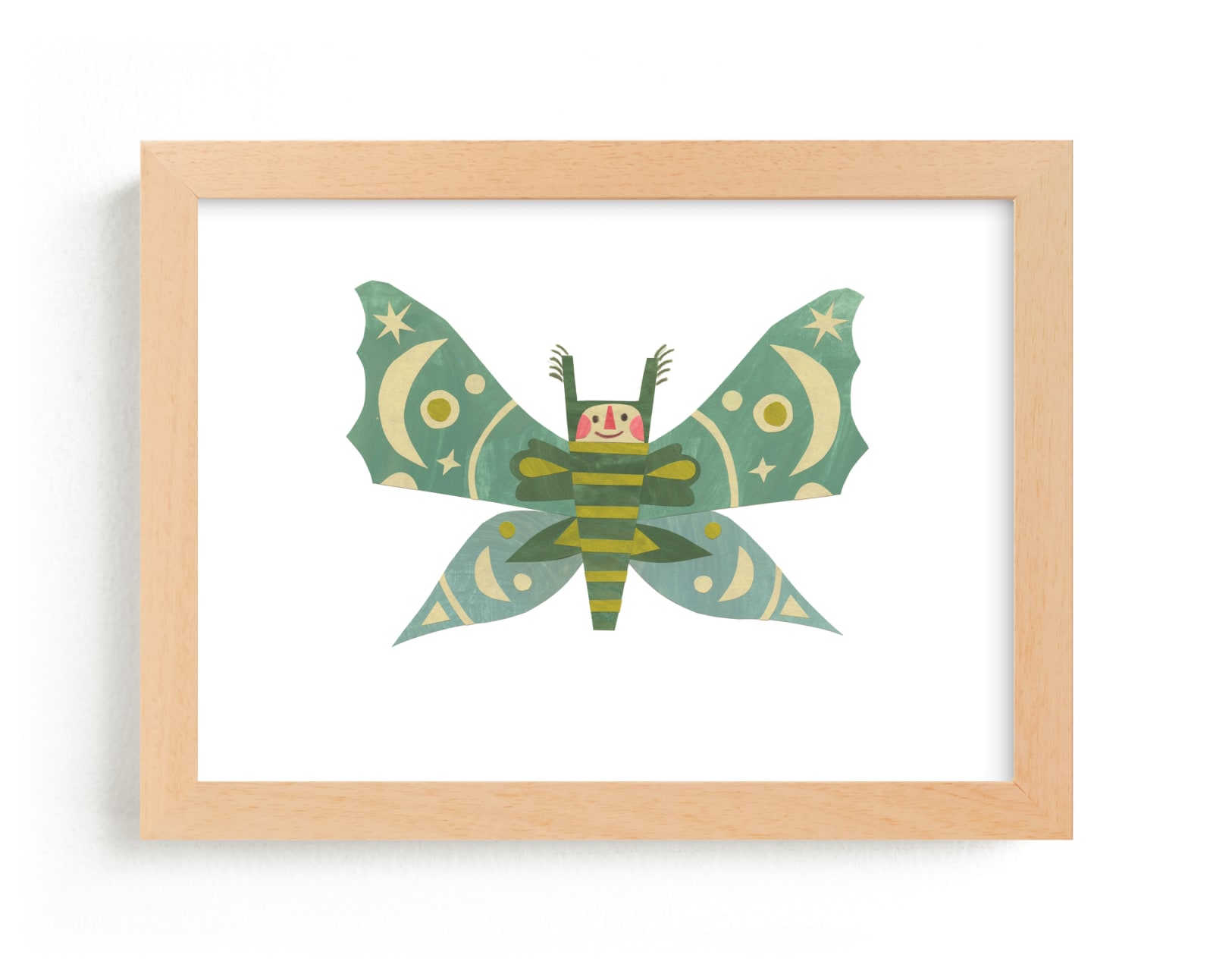 "Midnight Moth" - Limited Edition Art Print by Sarah Hand in beautiful frame options and a variety of sizes.