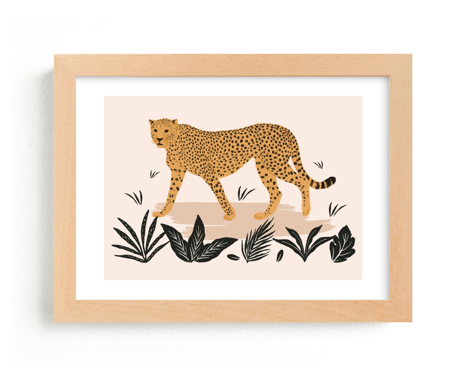 "The Cheetah" - Limited Edition Art Print by Elly in beautiful frame options and a variety of sizes.