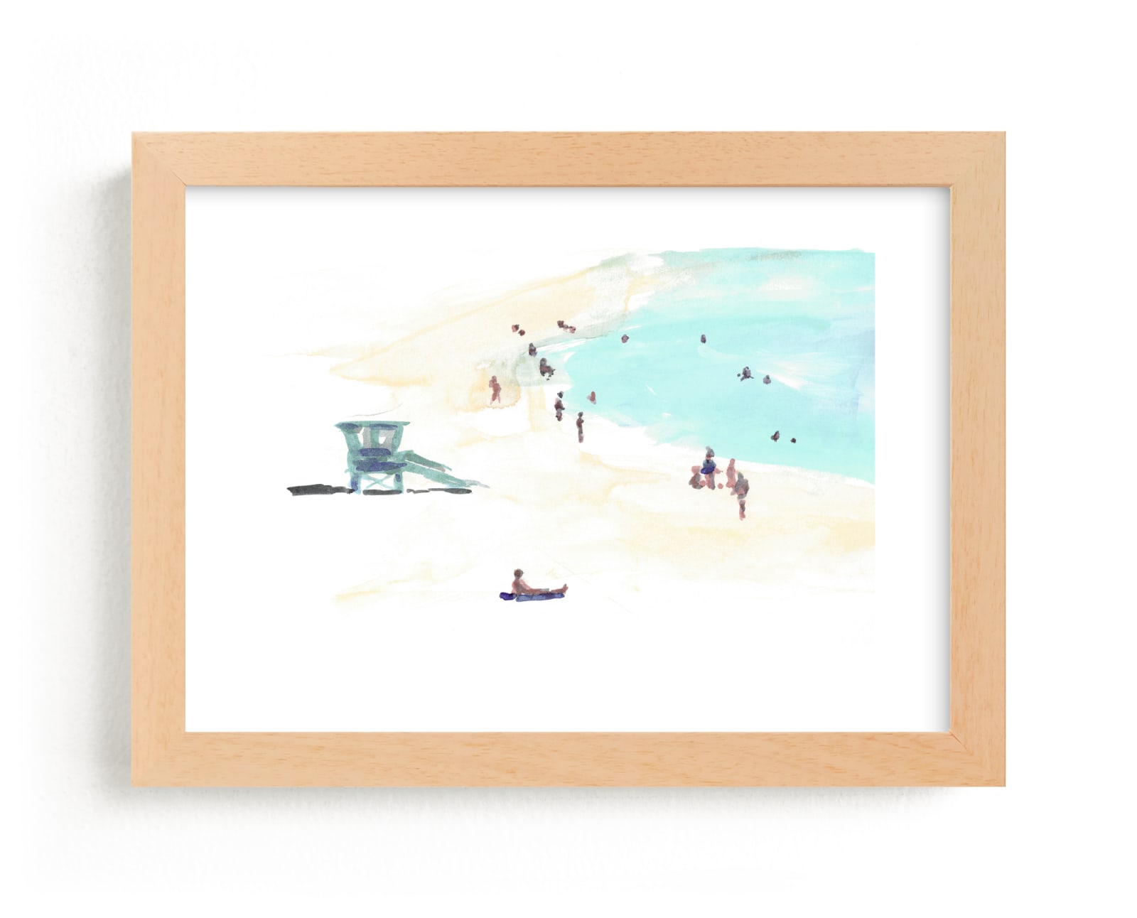 "Surf City 2" - Limited Edition Art Print by Jenny Partrite in beautiful frame options and a variety of sizes.