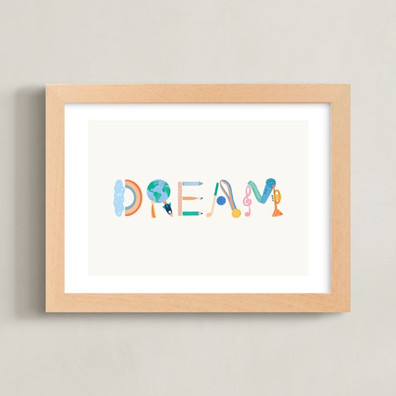 "DREAM DREAM" by SunLee Art in beautiful frame options and a variety of sizes.