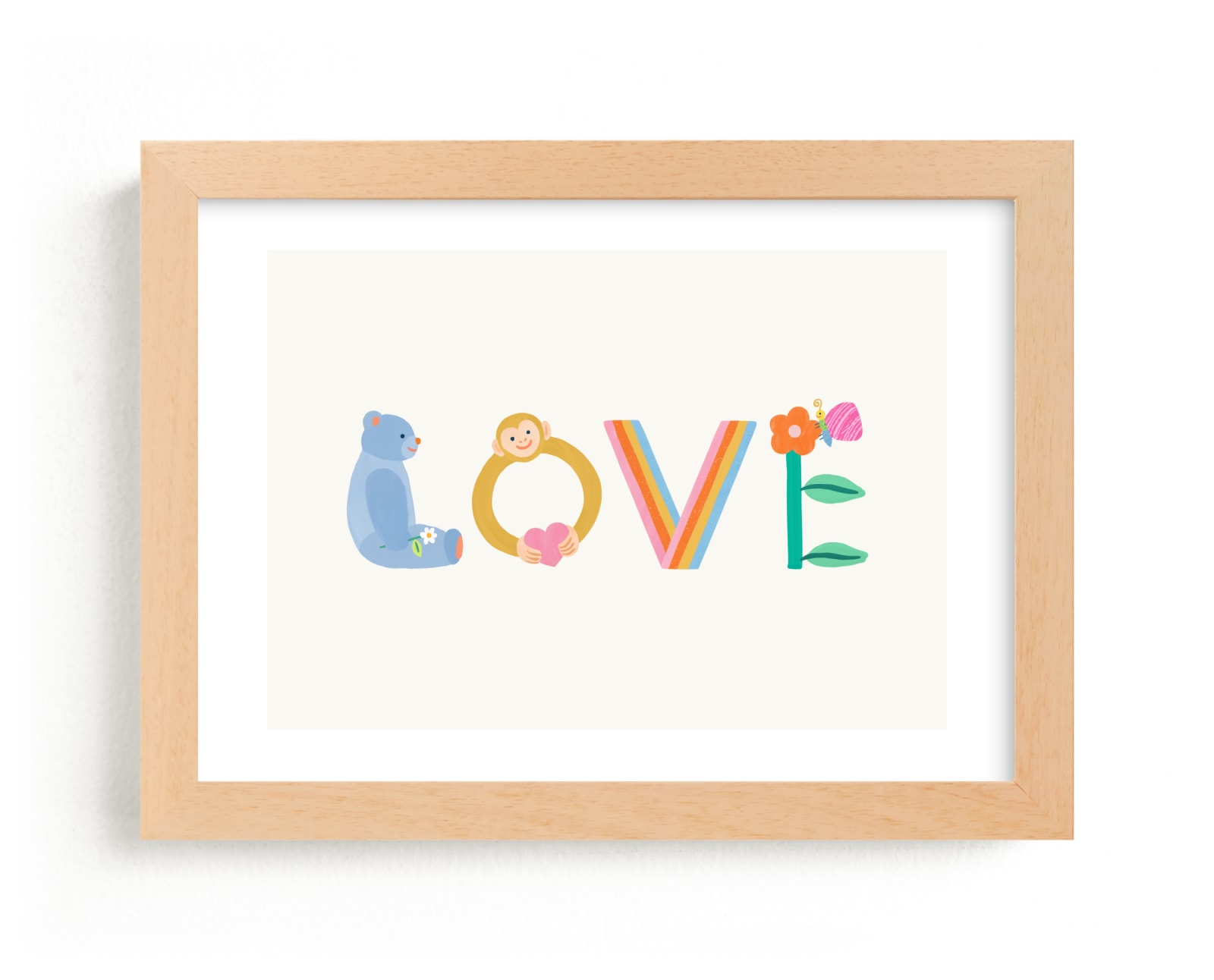 " Love You " - Art Print by SunLee Art in beautiful frame options and a variety of sizes.