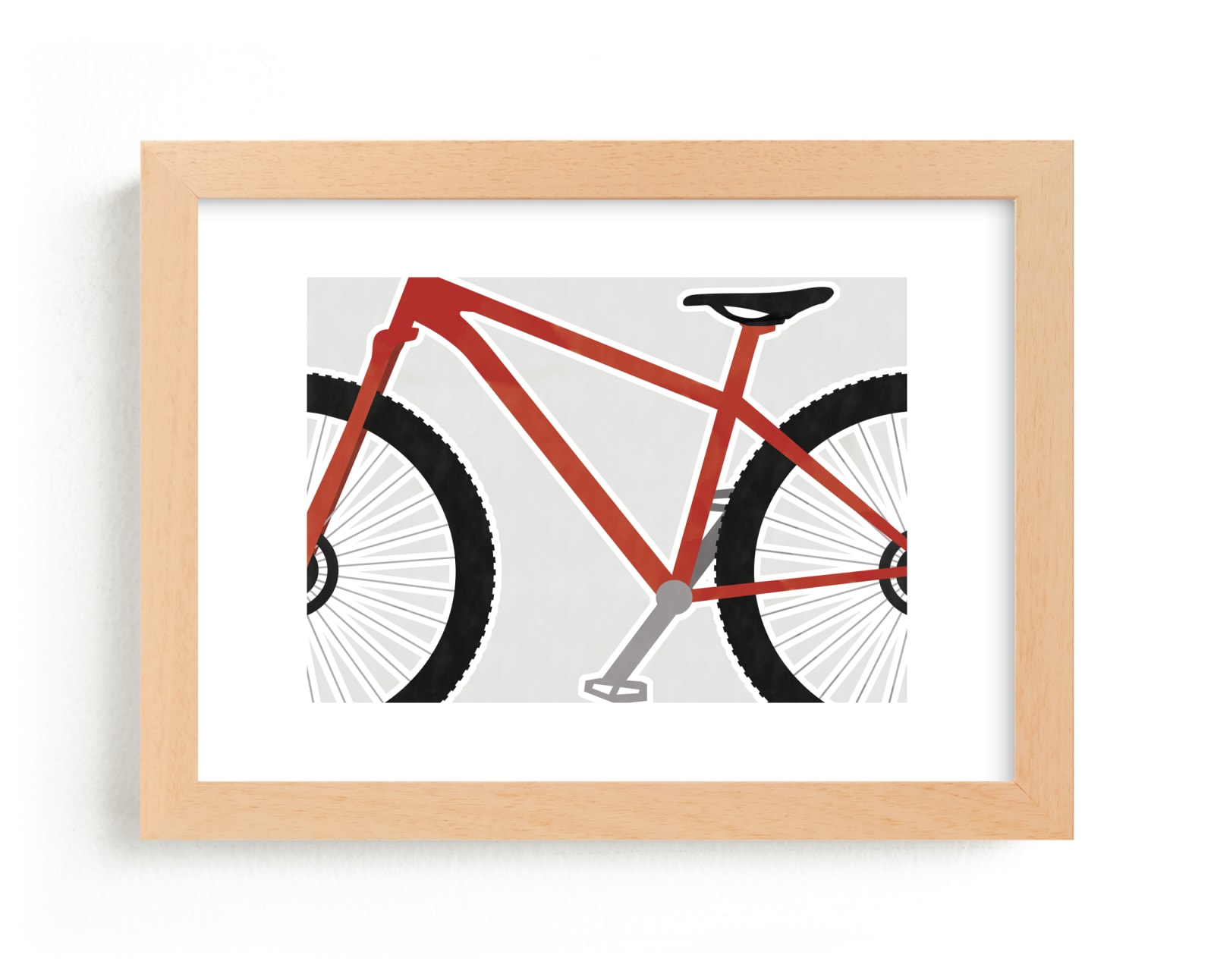 "Keep Pedaling" - Art Print by Jen Tips in beautiful frame options and a variety of sizes.
