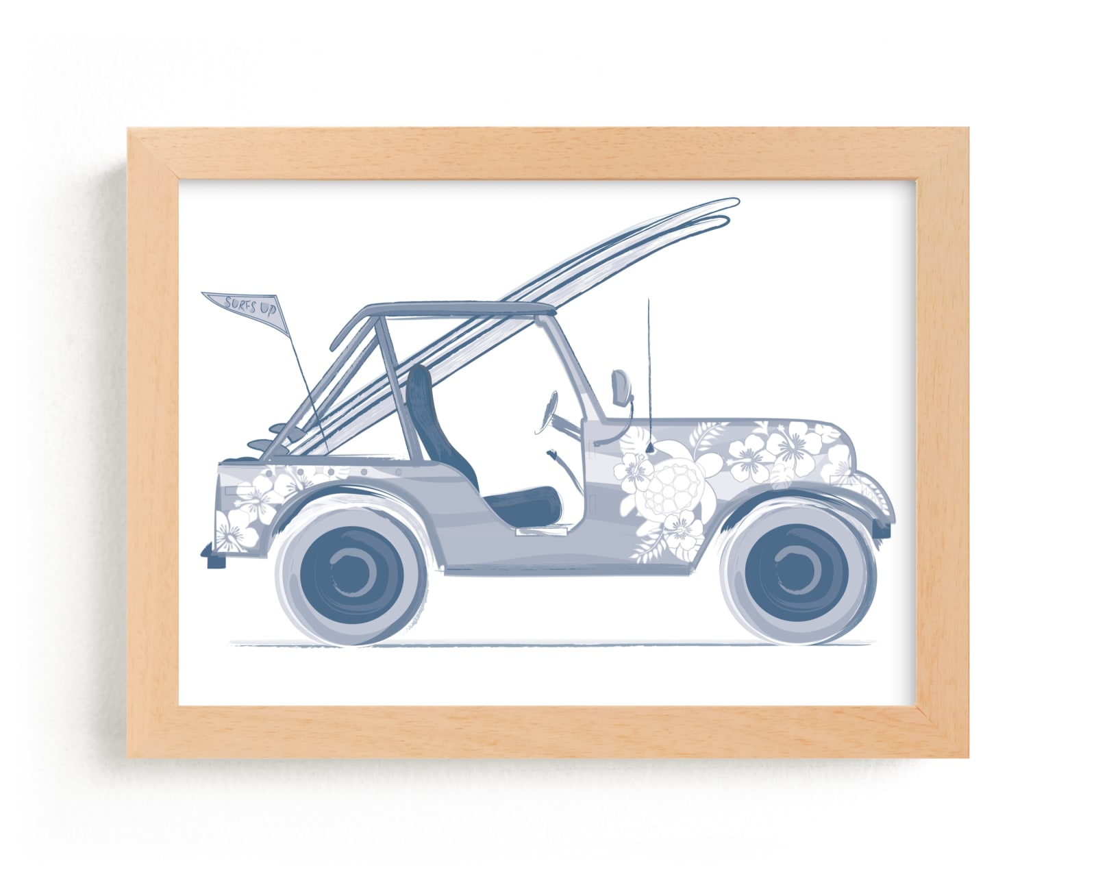"Beaching 2" - Art Print by Rebecca Marchese in beautiful frame options and a variety of sizes.