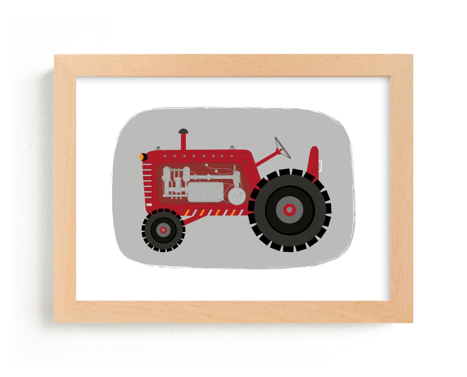 "The Tractor" - Art Print by Rebecca Marchese in beautiful frame options and a variety of sizes.