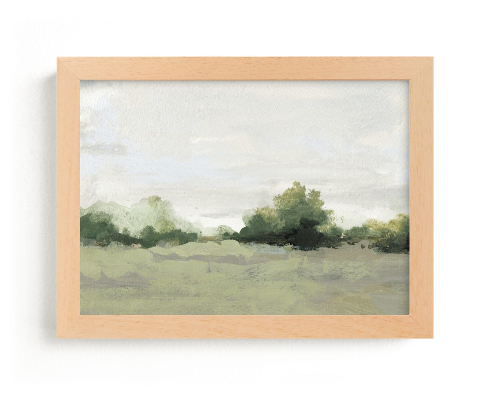 "Hazy Green Meadow" by Shina Choi in beautiful frame options and a variety of sizes.