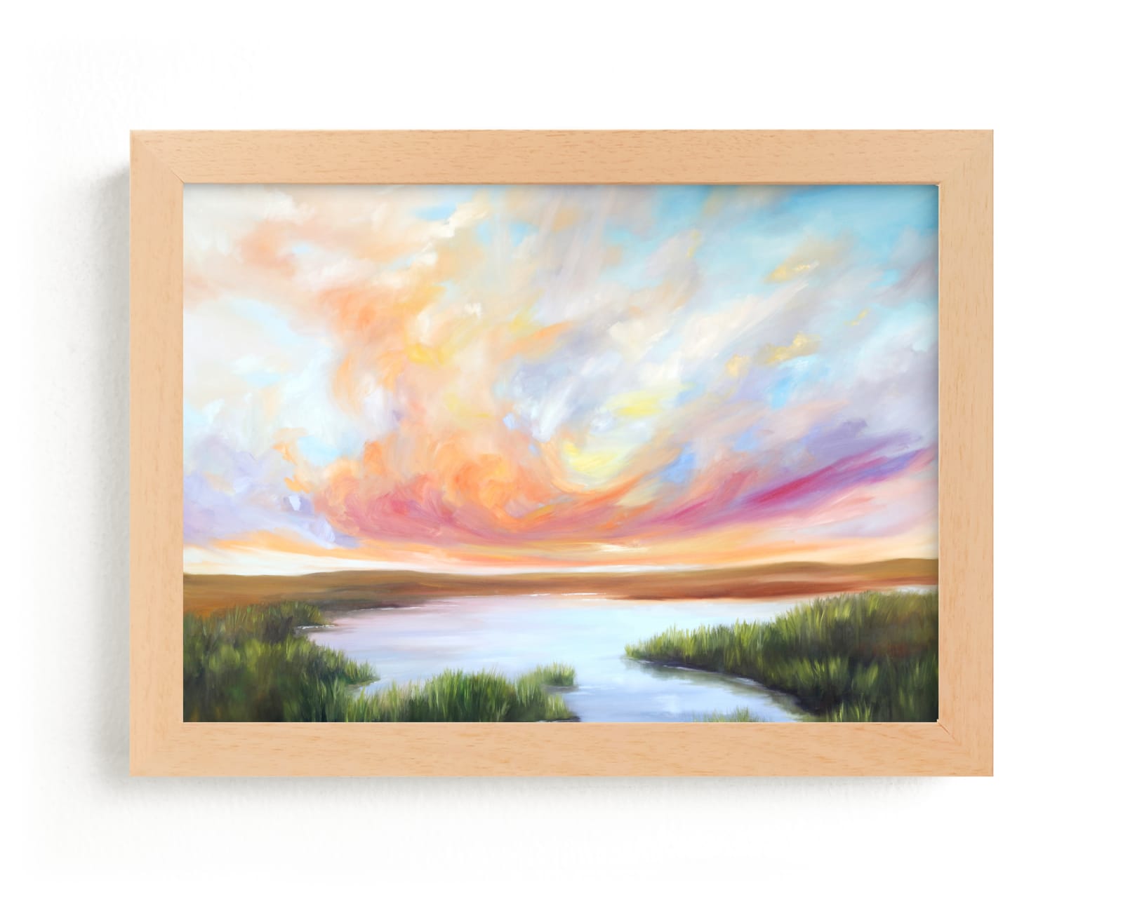 "Evening on the River" by Mya Bessette in beautiful frame options and a variety of sizes.