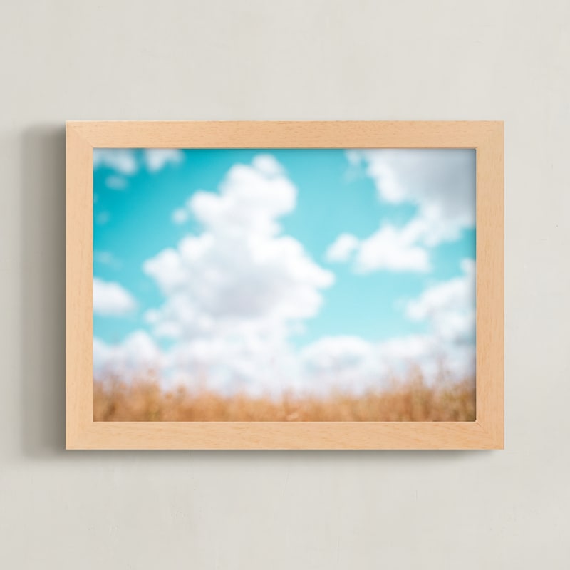"Fading memories #1" - Art Print in Spring Sky by Tal Paz-Fridman - Framed
