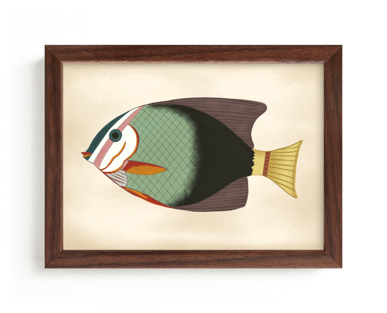 "Poissons No. 4" by Jessie Burch in beautiful frame options and a variety of sizes.