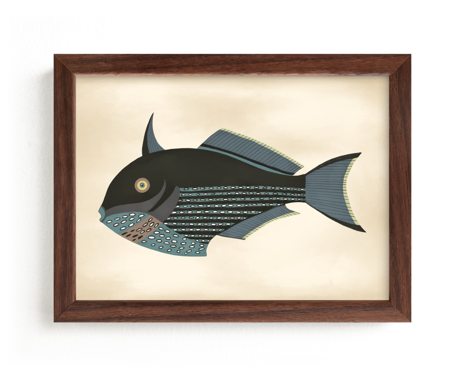 "Poissons No. 5" by Jessie Burch in beautiful frame options and a variety of sizes.